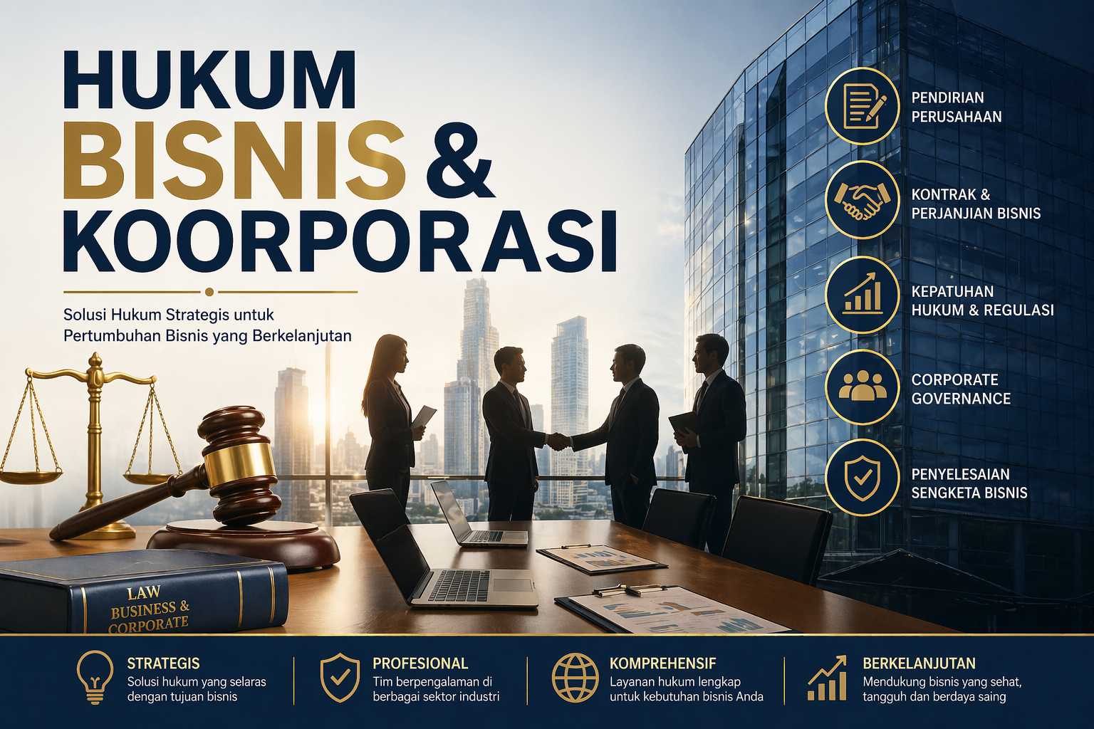 Hukum Bisnis & Koorporasi Sebagai Pilar Penting Dalam Dunia Usaha Modern