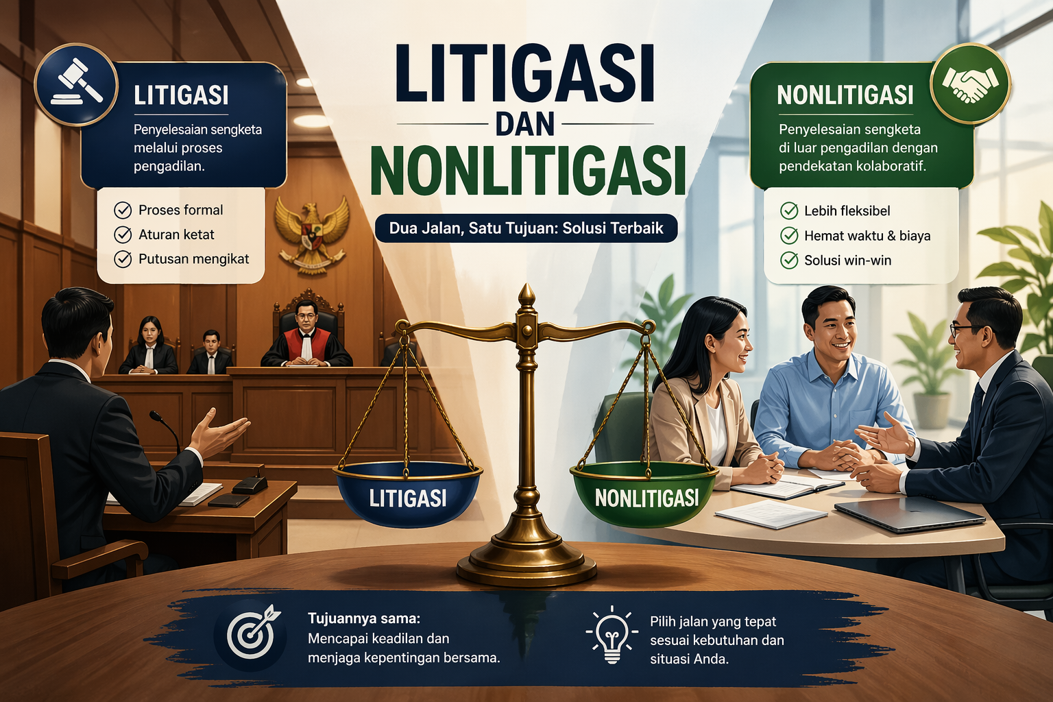 Litigasi dan Nonlitigasi: Memahami Dua Jalur Penyelesaian Sengketa